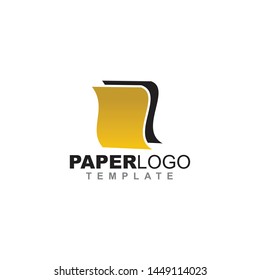 Paper logo design vector template