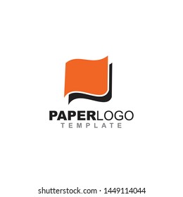 Paper logo design vector template