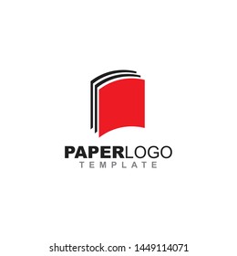 Paper logo design vector template
