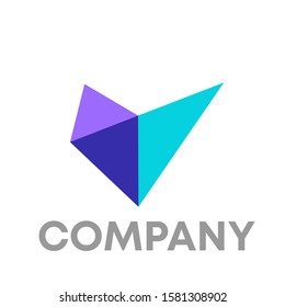 paper logo icon design template sign