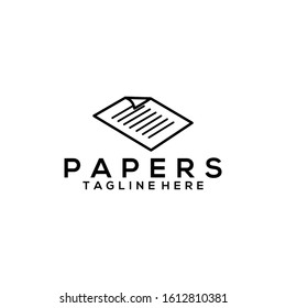 Paper Logo Image Stock Vector