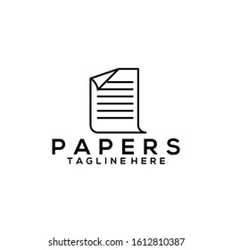 Paper Logo Image Stock Vector
