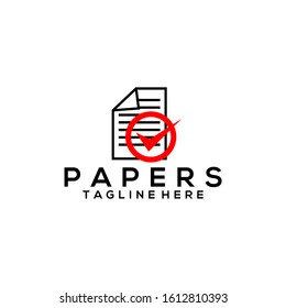 Paper Logo Image Stock Vector