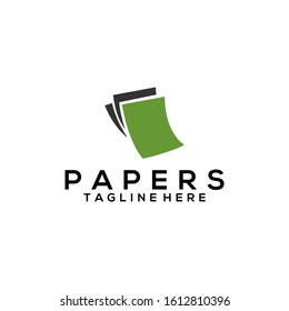 Paper Logo Image Stock Vector