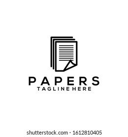 Paper Logo Image Stock Vector
