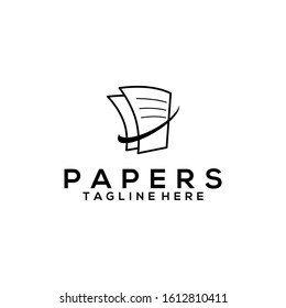 Paper Logo Image Stock Vector
