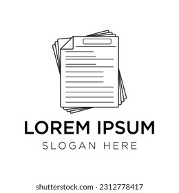 paper logo vector illustration isolated on white background