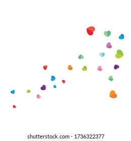 paper love background  vector illustration design template