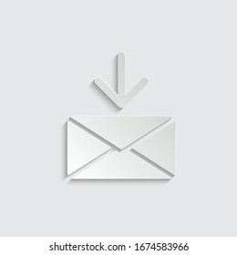 paper mail icon. The envelope. 