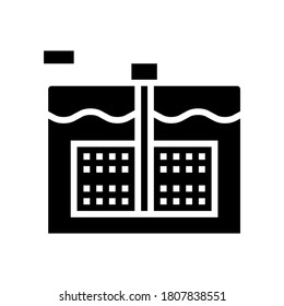 paper make equipment glyph icon vector. paper make equipment sign. isolated contour symbol black illustration