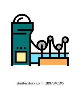 vector de icono de color del sistema de creación de papel. firma del sistema de creación de papel. ilustración de símbolo aislado