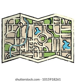 paper map guide icon