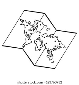 paper map icon image 