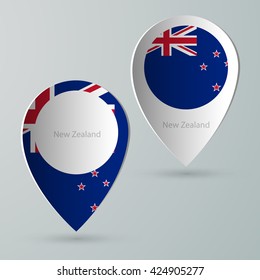 paper of map marker for maps and navigators new zealand