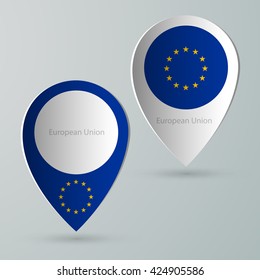 paper of map marker for maps and navigators european union