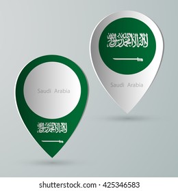 paper of map marker for maps and navigators saudi arabia