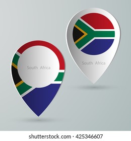 paper of map marker for maps and navigators south africa