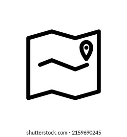 paper map with pointer icon