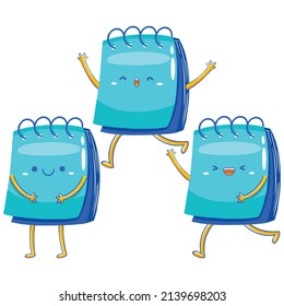Paper Mascot in Cartoon Style