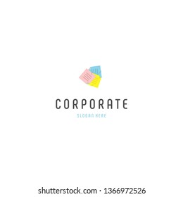 Paper Memo Diary Creative Business Logo Design