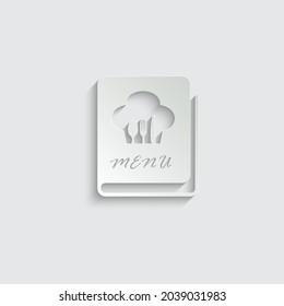 paper Menu book -   vector icon restaurant sign