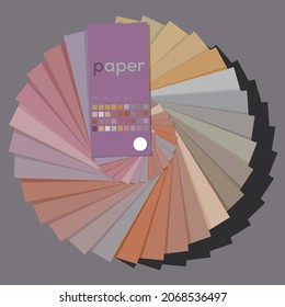 paper metallic color sample book