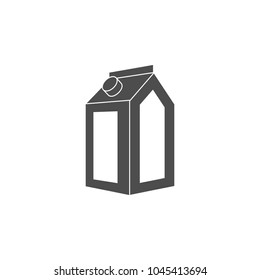 paper milk box icon. Element of dairy icon. Premium quality graphic design icon. Signs and symbols collection icon for websites, web design, mobile app on white background