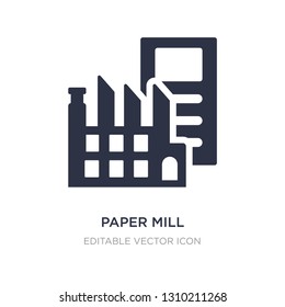 Paper Mill Icon On White Background. Simple Element Illustration From General Concept. Paper Mill Icon Symbol Design.