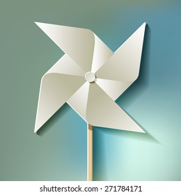 paper mill white on blue bokeh background
