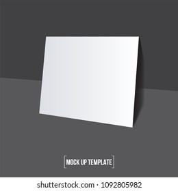 Paper mock up template vector illustration. Vector paper blank.