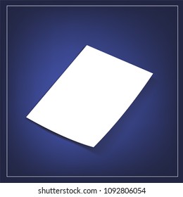 Paper mock up template vector illustration. Vector paper blank.