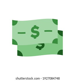 paper money icon of color style  design vector template