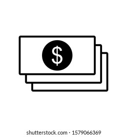 paper money icon design vector template