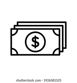 paper money icon design vector template