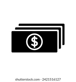 Paper money icon design vector template