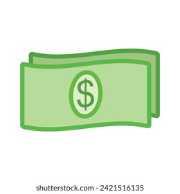 Paper money icon design vector template