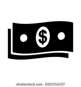 Paper money icon design vector template