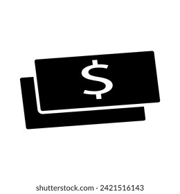 Paper money icon design vector template