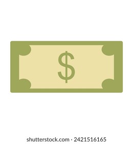 Paper money icon design vector template