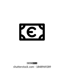 paper Money icon line, design inspiration vector template for interface
