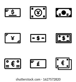 paper money icon or logo isolated sign symbol vector illustration - Collection of high quality black style vector icons
