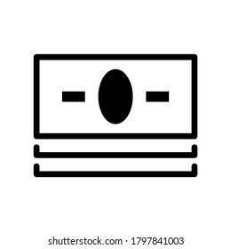 paper money icon or logo isolated sign symbol vector illustration - high quality black style vector icons
