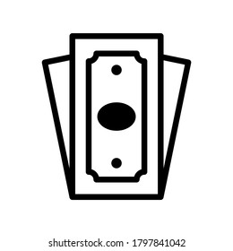 paper money icon or logo isolated sign symbol vector illustration - high quality black style vector icons
