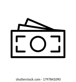 paper money icon or logo isolated sign symbol vector illustration - high quality black style vector icons
