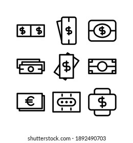 Paper Money icon or logo isolated sign symbol vector illustration - Collection of high quality black style vector icons
