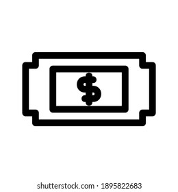Paper Money icon or logo isolated sign symbol vector illustration - high quality black style vector icons
