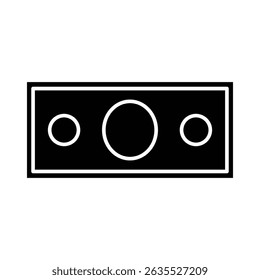 Paper money icon vector, black and white, money clip art, clip art money, paper money silhouette, cash clip art