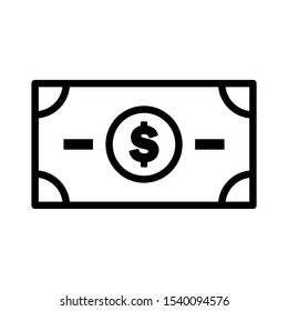 Paper money icon , vector icon design , cash money