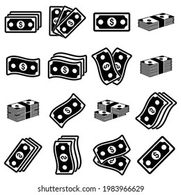 paper money icon vector sign symbol