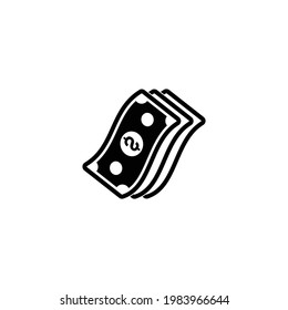paper money icon vector sign symbol